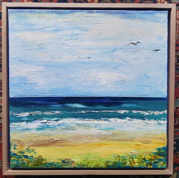 South Coast  Dreaming  1. 50x50cms framed in Tasmanian Oak.