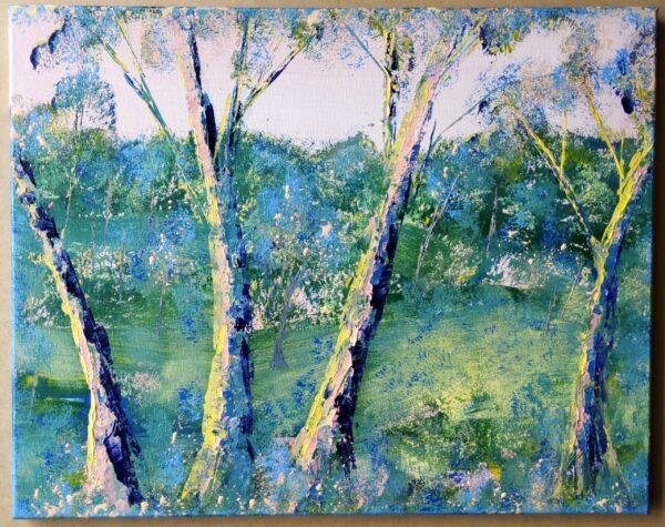 Looking Out, acrylic on canvas,  40x50cms,