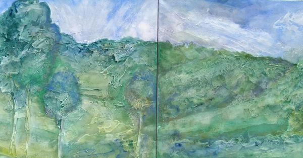 Bonne Terre. Dyptch. Oil on canvas. 100x60cms