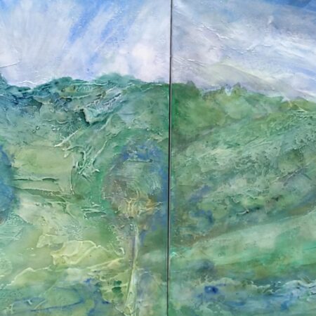 Bonne Terre. Dyptch. Oil on canvas. 100x60cms