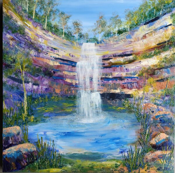 Life Source 2, 89x89cms shadow box framed in Tasmanian Oak